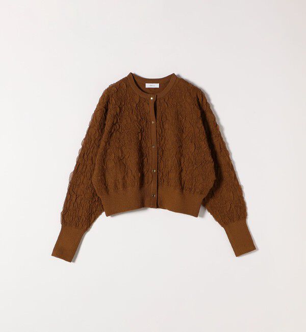 SHIPS any「《一部追加予約》SHIPS any:〈手洗い可能〉ジャカード バンピー コンパクト カーディガン」|カーディガン|