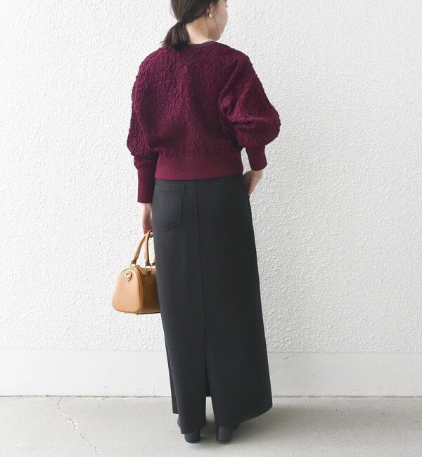 SHIPS any「《一部追加予約》SHIPS any:〈手洗い可能〉ジャカード バンピー コンパクト カーディガン」|カーディガン|