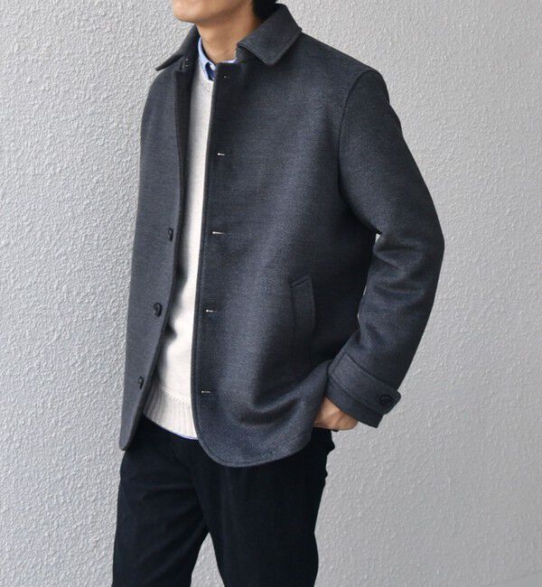 SHIPS any「SHIPS any: ウォーム メルトン シングル Pコート◇」|ピーコート|