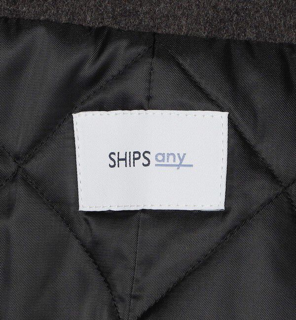 SHIPS any「SHIPS any: ウォーム メルトン シングル Pコート◇」|ピーコート|