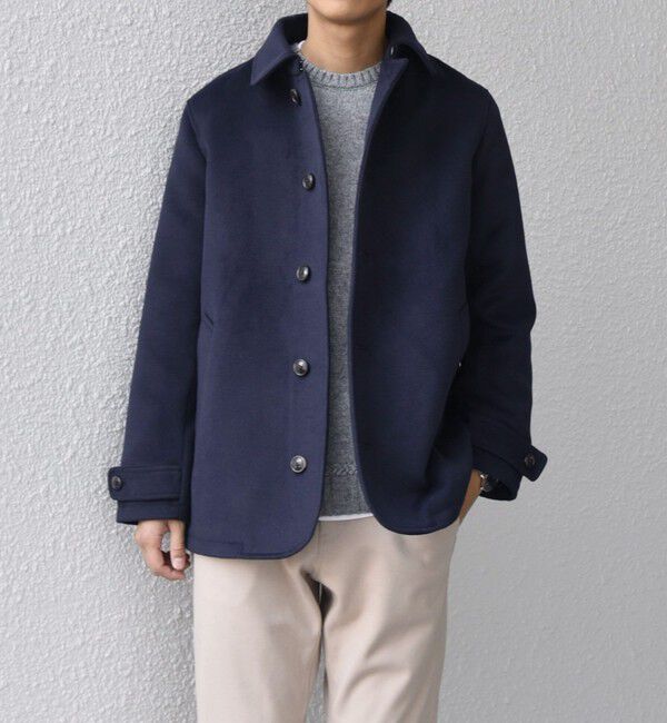 SHIPS any「SHIPS any: ウォーム メルトン シングル Pコート◇」|ピーコート|