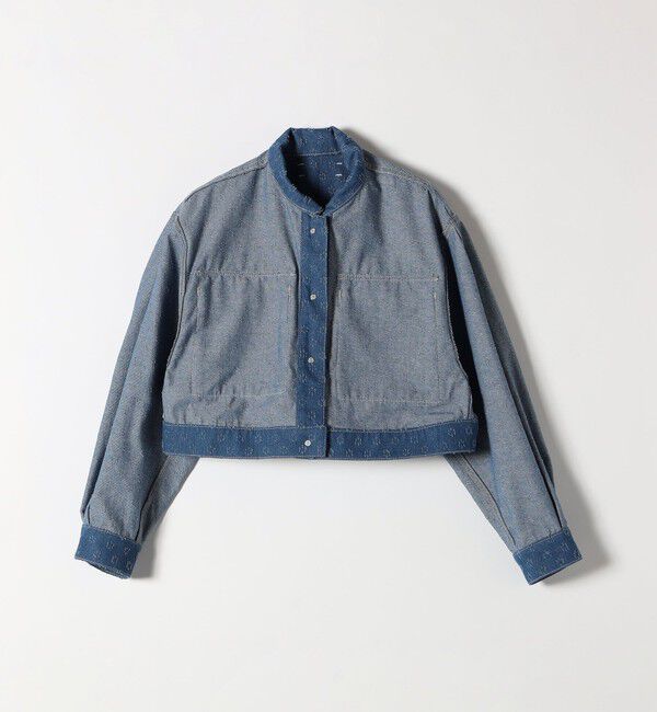 SHIPS any「bon_meur:〈洗濯機可能〉クラッシュ デニム ショート ジャケット」|デニムジャケット|