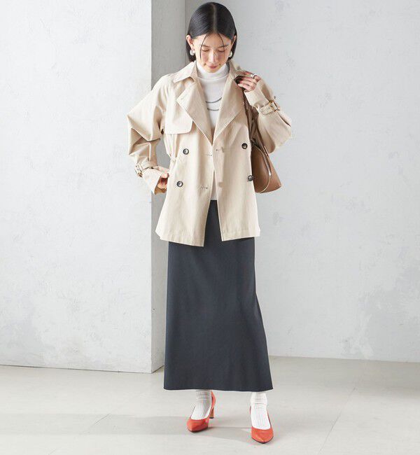 SHIPS for women「〈撥水加工〉ドロスト ショート トレンチ コート」|トレンチコート|