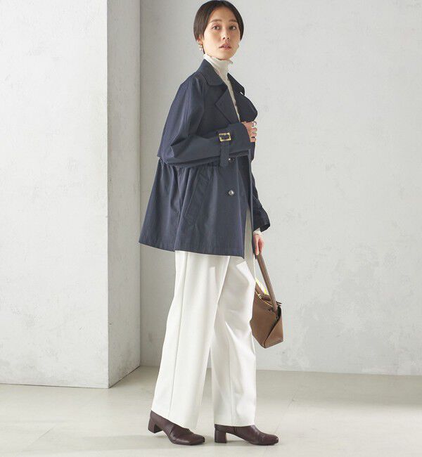 SHIPS for women「〈撥水加工〉ドロスト ショート トレンチ コート」|トレンチコート|