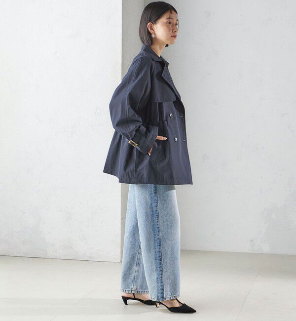 SHIPS for women「〈撥水加工〉ドロスト ショート トレンチ コート」|トレンチコート|