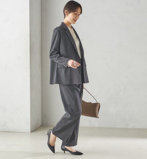 SHIPS for women「〈手洗い可能〉ツイル ダブル ジャケット（セットアップ対応）」|テーラードジャケット|