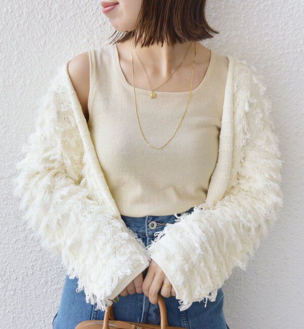 SHIPS for women「〈洗濯機可能〉2WAY ラメ タンクトップ」|タンクトップ|