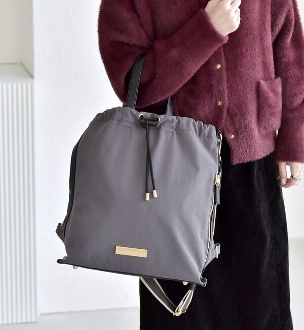 quaranciel「quaranciel: 3way ラインショルダー リュックサック トートバッグ（A4対応）」|リュック|