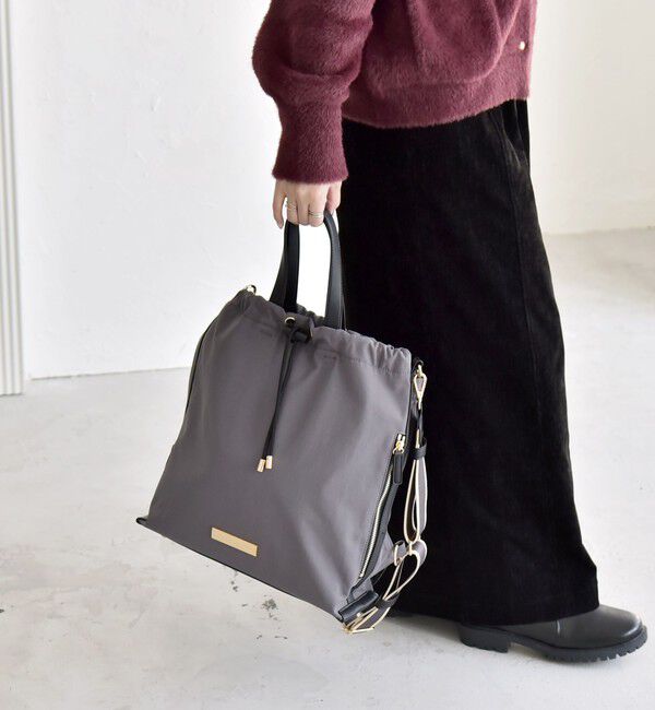 quaranciel「quaranciel: 3way ラインショルダー リュックサック トートバッグ（A4対応）」|リュック|