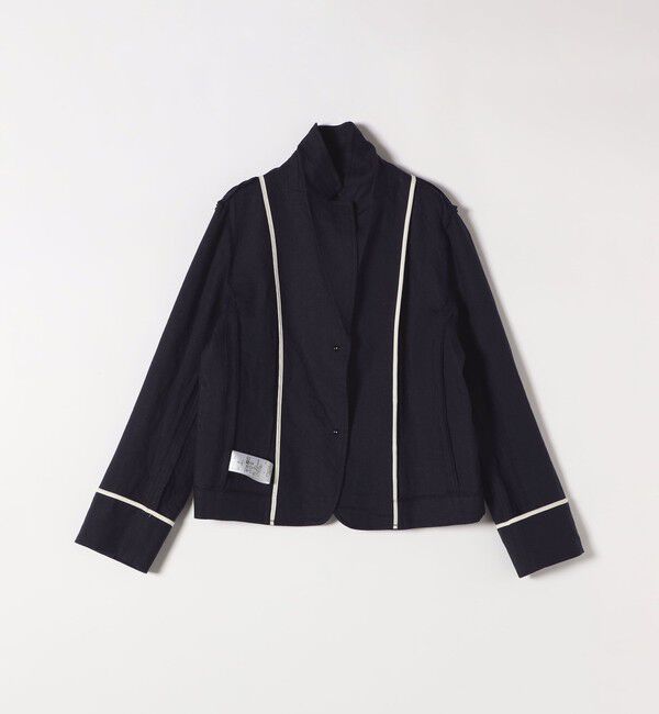 SHIPS any「SHIPS any:〈洗濯機可能〉ヨーロピアンフラックス リネン コンパクト テーラード ジャケット」|テーラードジャケット|