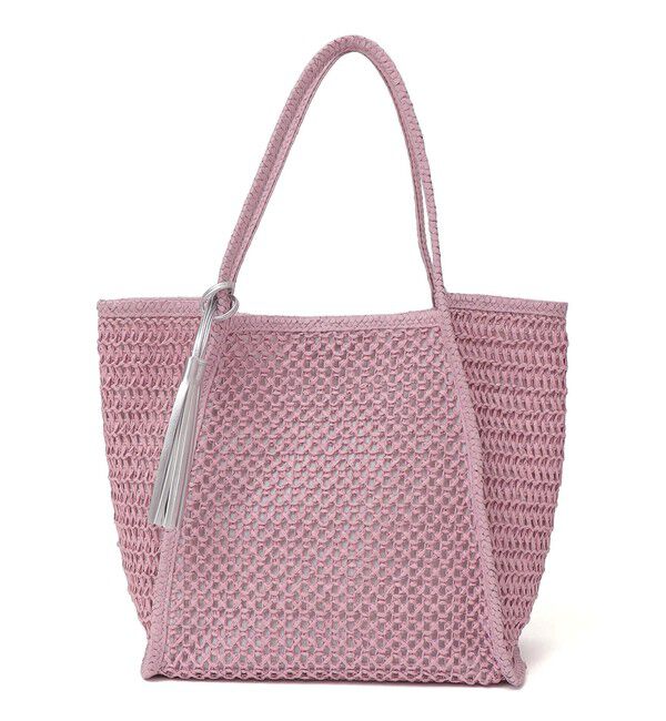 SHIPS any「SHIPS any: タッセル 透かし編み ペーパー トート バッグ」|トートバッグ|