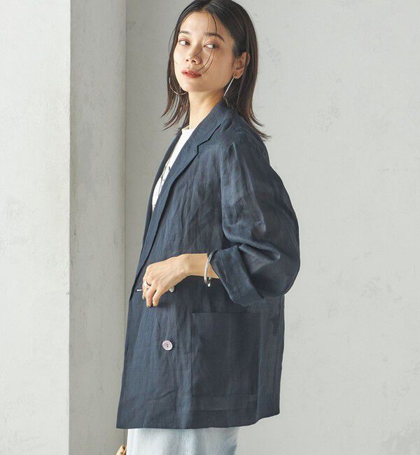 SHIPS for women「〈手洗い可能〉ラミー 4 シアー ジャケット」|テーラードジャケット|