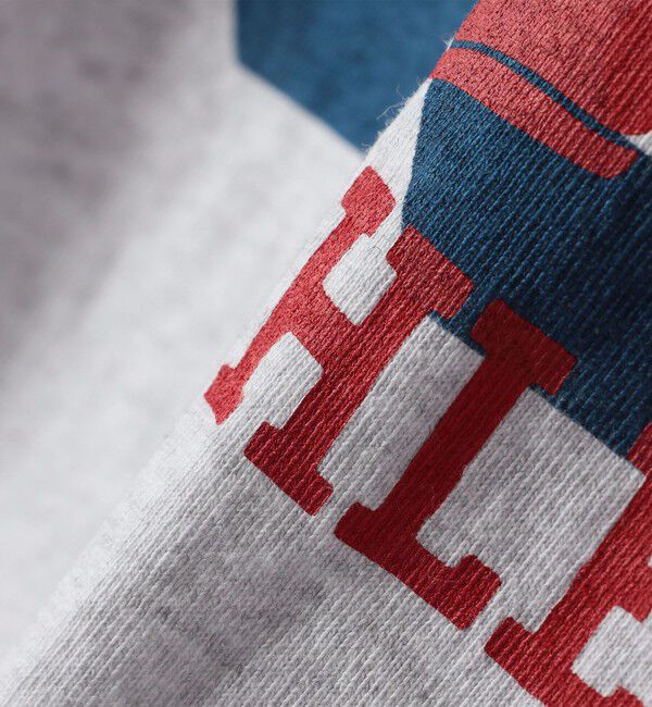 SHIPS any「【WEB限定/SHIPS any別注】THE KNiTS:〈洗濯機可能〉ラウンドヘム プリント ショート TEE」|Tシャツ・カットソー|