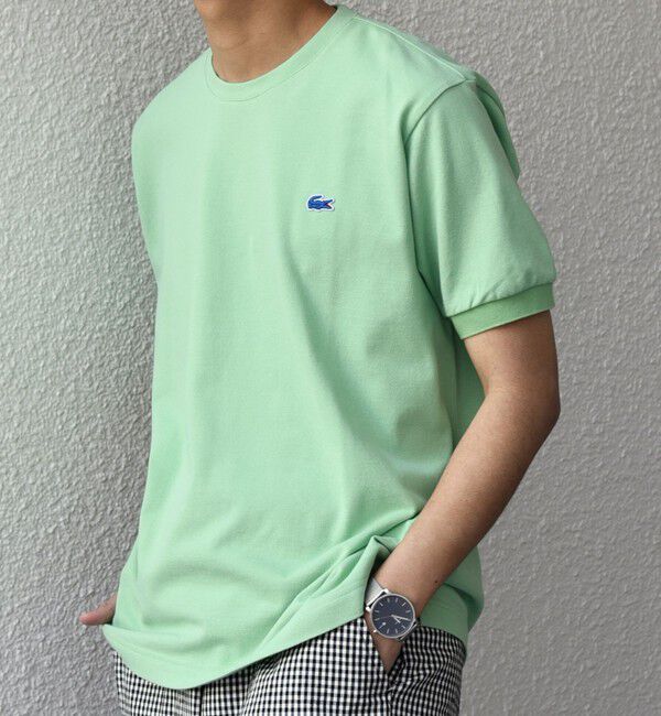 SHIPS any「【SHIPS any別注】LACOSTE: ワンポイント ロゴ ピケ クルーネック Tシャツ 25SS◇」|Tシャツ・カットソー|
