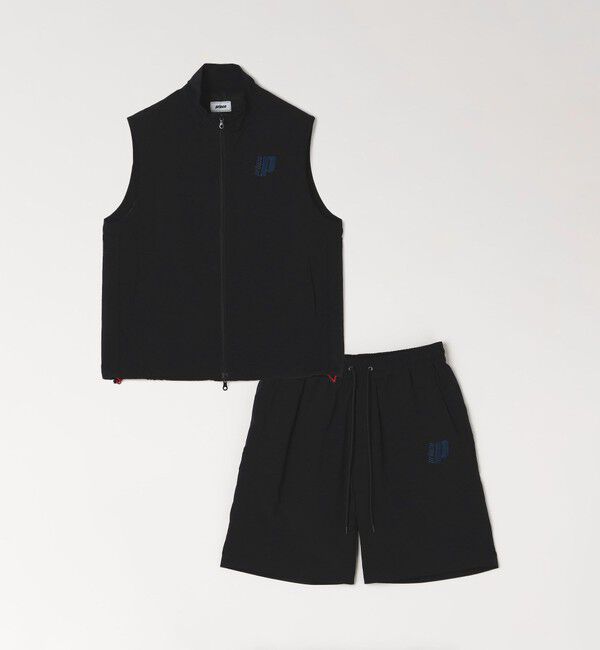 SHIPS any「【SHIPS any別注】prince:〈撥水/UVカット/遮熱〉ワンポイント ロゴ ナイロン ベスト(セットアップ対応)◇」|ベスト・ジレ|