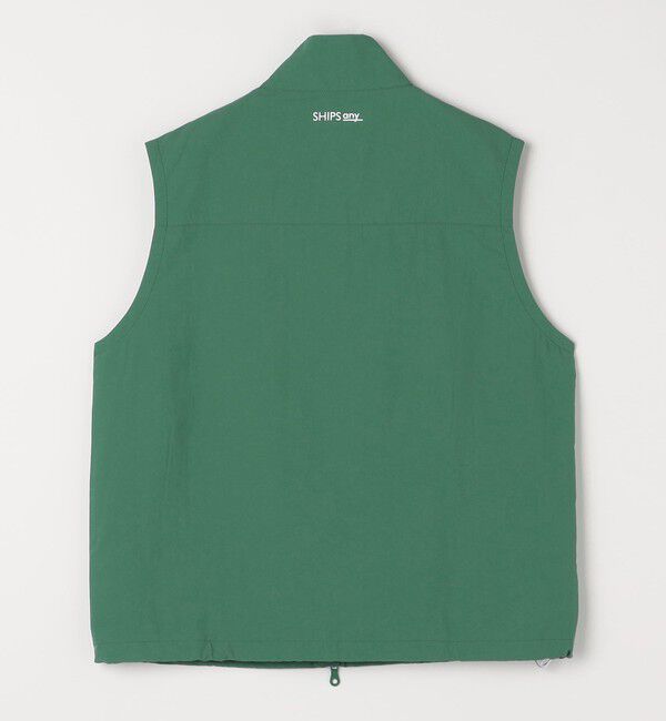 SHIPS any「【SHIPS any別注】prince:〈撥水/UVカット/遮熱〉ワンポイント ロゴ ナイロン ベスト(セットアップ対応)◇」|ベスト・ジレ|