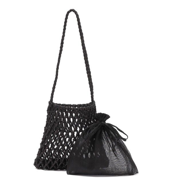 SHIPS for women「The Bagmati:オーガンジー 巾着 マクラメ バッグ」|ショルダー・メッセンジャー|