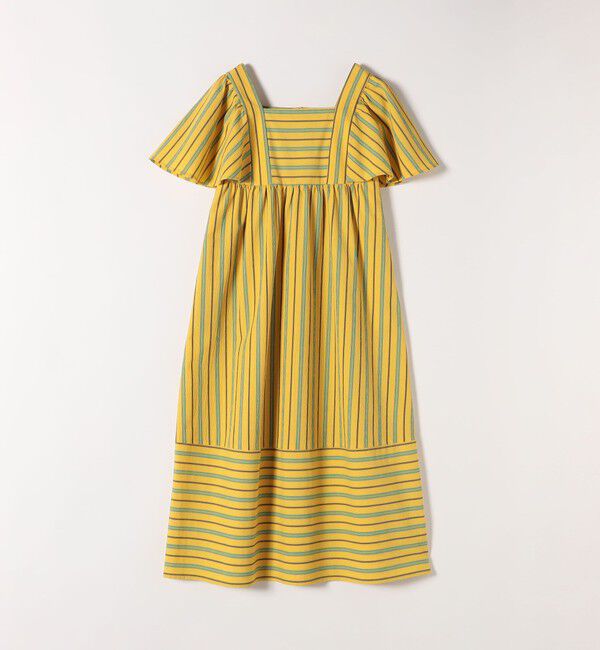 SHIPS any「SHIPS any:〈洗濯機可能〉ミニサッカー スクエアネック フレア ワンピース」|ワンピース|