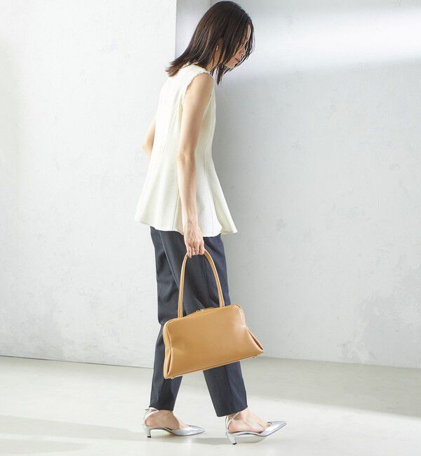 SHIPS for women「〈手洗い可能〉カラミ ペプラム ノースリーブ ブラウス」|シャツ・ブラウス|