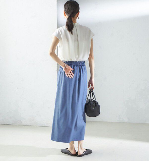 SHIPS for women「〈手洗い可能〉タック タイ フレンチ スリーブ ブラウス」|シャツ・ブラウス|