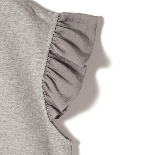 SHIPS for women「SHIPS NINE CASE:〈手洗い可能〉ミニ 裏毛 フリル カットソー」|Tシャツ・カットソー|