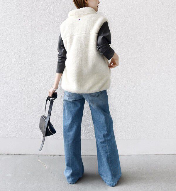 SHIPS for women「【一部WEB限定 / SHIPS別注】Champion:〈洗濯機可能〉フリース ベスト」|ベスト・ジレ|