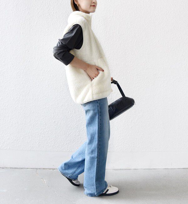 SHIPS for women「【一部WEB限定 / SHIPS別注】Champion:〈洗濯機可能〉フリース ベスト」|ベスト・ジレ|