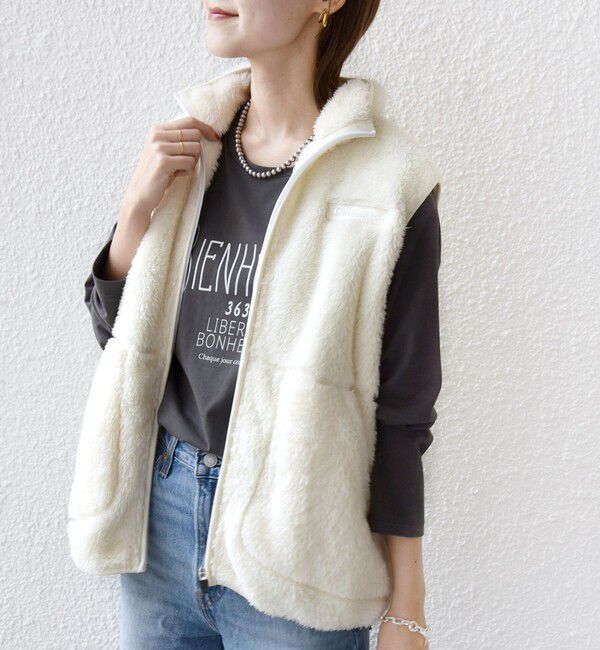 SHIPS for women「【一部WEB限定 / SHIPS別注】Champion:〈洗濯機可能〉フリース ベスト」|ベスト・ジレ|