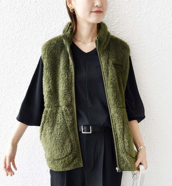 SHIPS for women「【一部WEB限定 / SHIPS別注】Champion:〈洗濯機可能〉フリース ベスト」|ベスト・ジレ|
