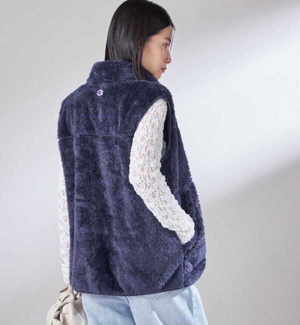 SHIPS for women「【一部WEB限定 / SHIPS別注】Champion:〈洗濯機可能〉フリース ベスト」|ベスト・ジレ|