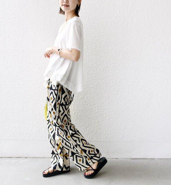 SHIPS for women「ヘムフレア ショート スリーブ プルオーバー」|Tシャツ・カットソー|