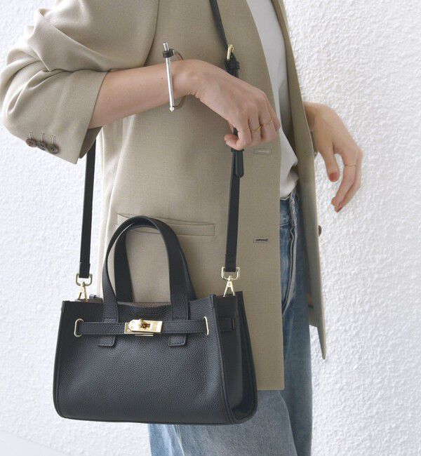 SHIPS for women「ベルト デザイン レザー バッグ」|ショルダー・メッセンジャー|