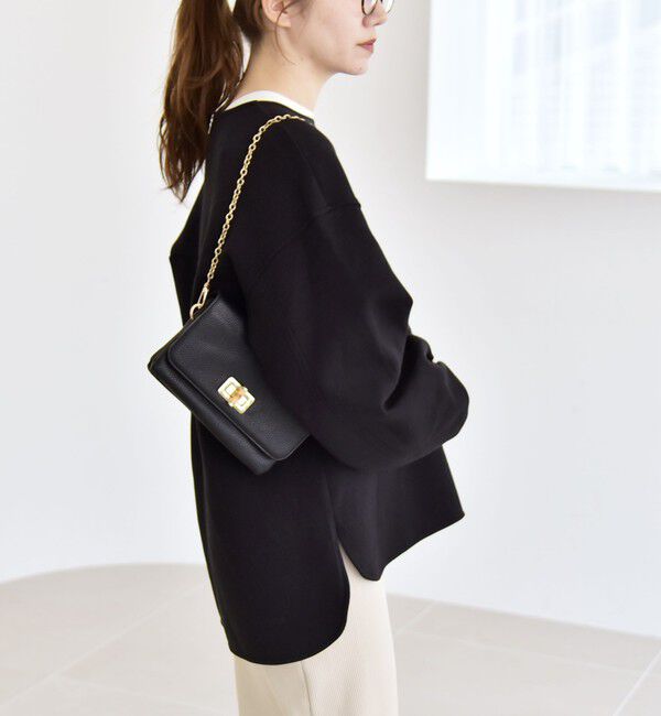 quaranciel「quaranciel:〈洗濯機可能〉ポンチ ボリュームスリーブ ビッグ スウェット プルオーバー」|スウェット・ジャージ|