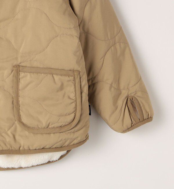 SHIPS KIDS「SHIPS KIDS:80～90cm/〈洗濯機可能〉ボア&times;キルティング リバーシブル ブルゾン」|ブルゾン・スタジャン|