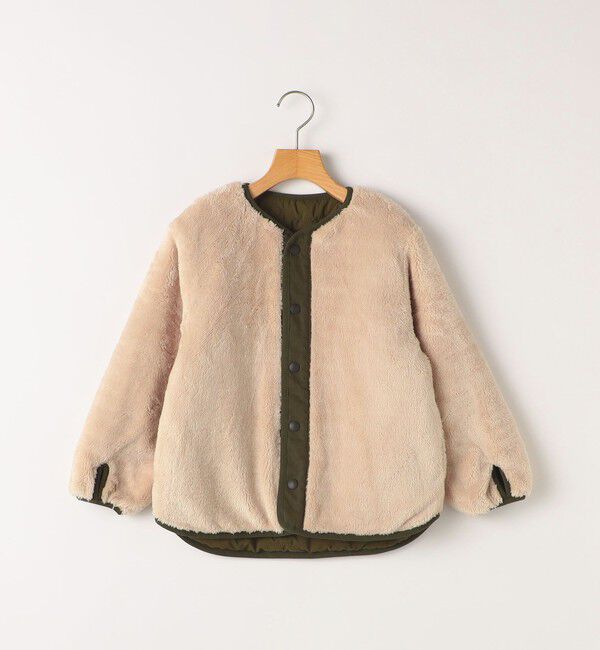 SHIPS KIDS「SHIPS KIDS:80～90cm/〈洗濯機可能〉ボア&times;キルティング リバーシブル ブルゾン」|ブルゾン・スタジャン|