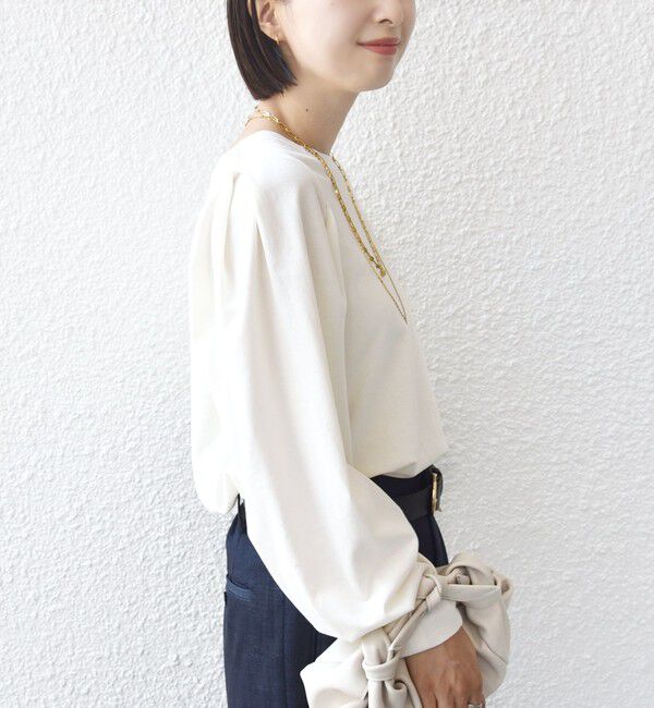 SHIPS for women「DEPEND インレー タック デザイン プルオーバー」|Tシャツ・カットソー|