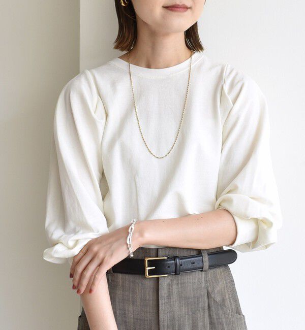 SHIPS for women「DEPEND インレー タック デザイン プルオーバー」|Tシャツ・カットソー|