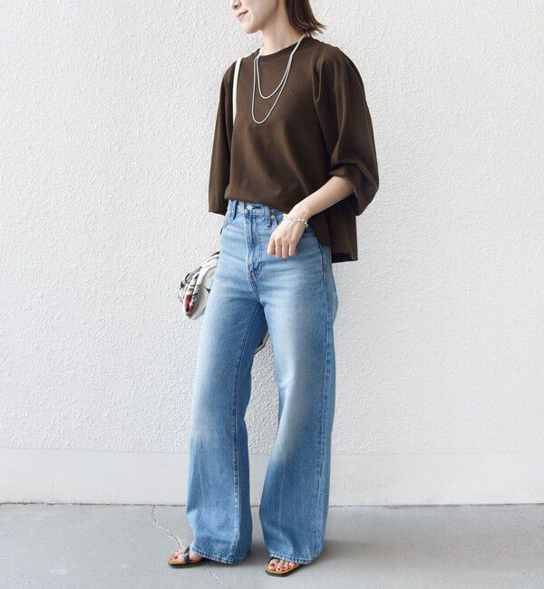 SHIPS for women「DEPEND インレー タック デザイン プルオーバー」|Tシャツ・カットソー|