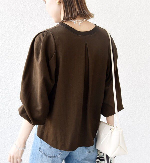 SHIPS for women「DEPEND インレー タック デザイン プルオーバー」|Tシャツ・カットソー|