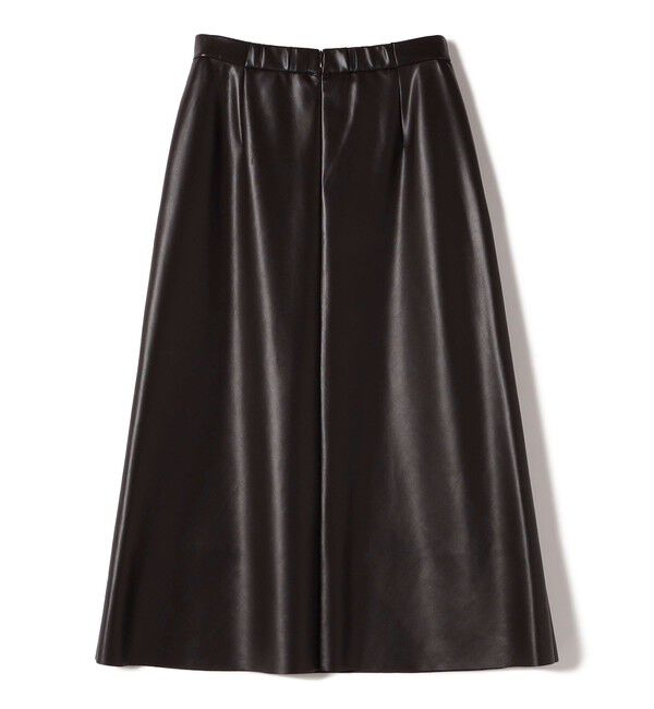 SHIPS for women「SHIPS Primary Navy Label:〈手洗い可能〉合皮 Aライン スカート」|スカート|