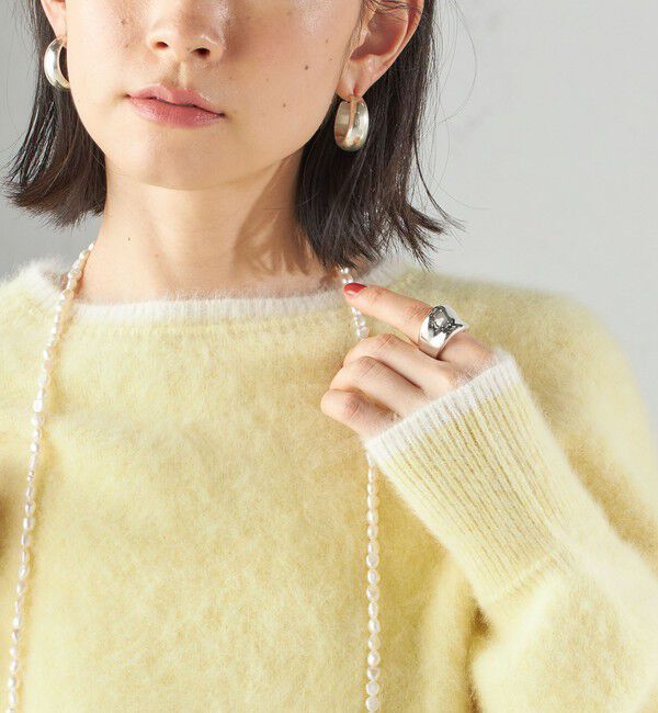 SHIPS for women「杢 フォックス カシミヤ クルーネック ニット プルオーバー」|ニット・セーター|