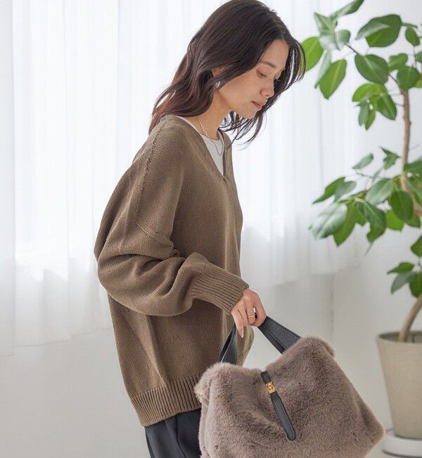 SHIPS for women「〈手洗い可能〉バルキーヤーン プルオーバー」|ニット・セーター|