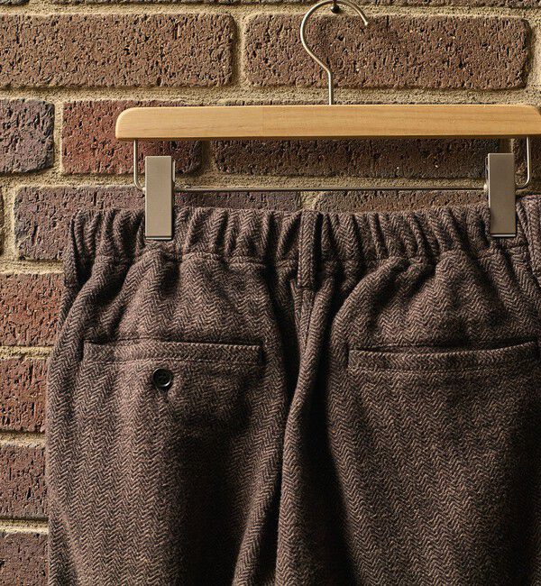 SHIPS「SHIPS: AUTHENTIC コットン ツイード イージーパンツ」|チノ|