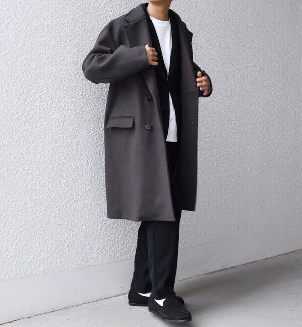 SHIPS any「SHIPS any: PURE WOOL MELTON ダブル チェスターコート 25AW◇」|チェスターコート|