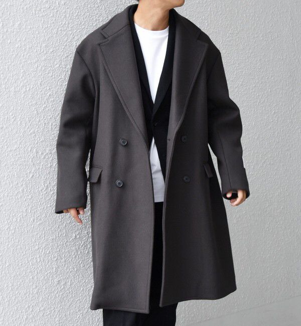 SHIPS any「SHIPS any: PURE WOOL MELTON ダブル チェスターコート 25AW◇」|チェスターコート|