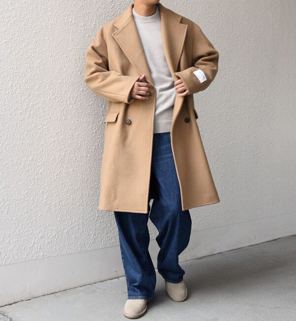 SHIPS any「SHIPS any: PURE WOOL MELTON ダブル チェスターコート 25AW◇」|チェスターコート|