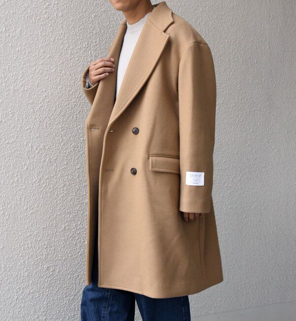 SHIPS any「SHIPS any: PURE WOOL MELTON ダブル チェスターコート 25AW◇」|チェスターコート|