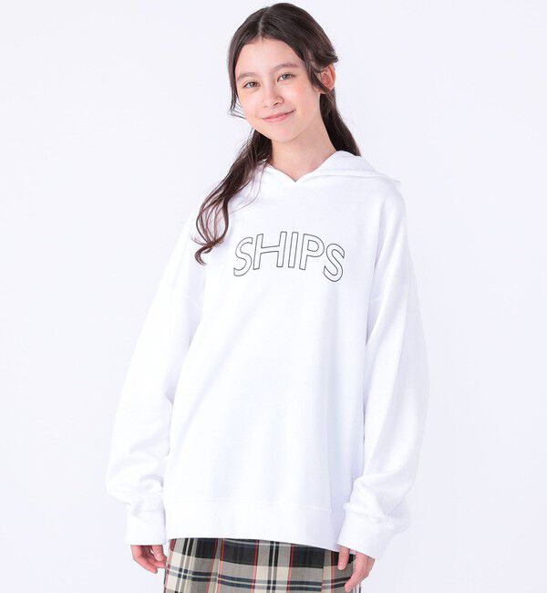 SHIPS KIDS「【WEB限定】SHIPS KIDS:100～160cm / SHIPS ラウンド ロゴ パーカ」|パーカー|