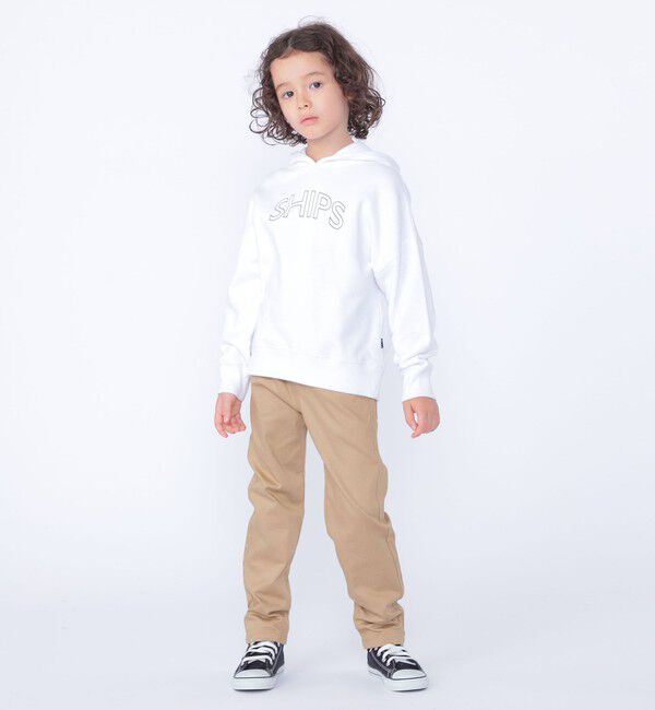 SHIPS KIDS「【WEB限定】SHIPS KIDS:100～160cm / SHIPS ラウンド ロゴ パーカ」|パーカー|