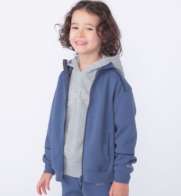 SHIPS KIDS「【WEB限定】SHIPS KIDS:100～160cm / SHIPS ラウンド ロゴ パーカ」|パーカー|